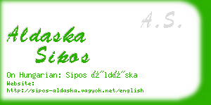 aldaska sipos business card
